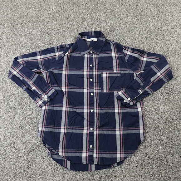 Abercrombie & Fitch Tops - Abercrombie Fitch Shirt Womens M Blue Long Sleeve Button Up Casual Preppy Grunge